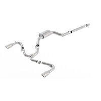 SS S-Type Cat-Back Exhaust w/Stainless Brushed Tips (Golf GTI 15-17)