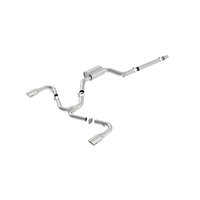 SS S-Type Cat-Back Exhaust w/Stainless Brushed Tips (Golf GTI 18-21)