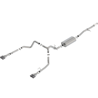 Touring Cat-Back w/Quad CF Round Tips (Silverado 1500 19-24)