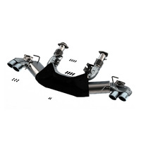 Atak 3in Exhaust System Dual Round A/C Tips 4inx 4.75in (Corvette 20-24)