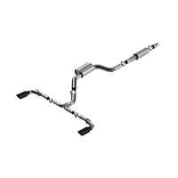 3inch S-Type Cat-Back Exhaust - 4in Black Chrome Tips (Golf Gti 22-23)
