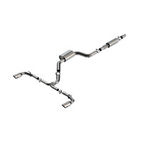 3inch S-Type Cat-Back Exhaust - 4in Brushed Stainless Steel Tips (Golf Gti 22-23)
