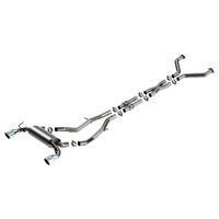 2.5in S-Type Cat Back Exhaust 4.5in Tip - Stainless Steel Tips (Nissan Z 23-24)