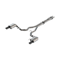 Atak Cat-Back Exhaust System - Black Chrome (Mustang GT 24)