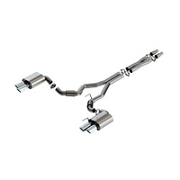 3 in Atak Cat-Back Non-Active Exhaust- Chrome Quad Tip (Mustang GT 24)