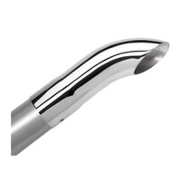 Polished Tip Single Round Turndown/Turnout - Inlet 2 1/4in. Outlet 2 1/4in