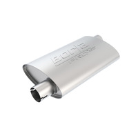 Pro-XS Oval 2.25in Inlet / Outlet Offset Notched Muffler