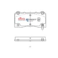 DBA DB15158SSEV SSEV Street Series Brake Pad Set