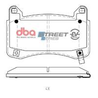 DBA DB15160SSEV SSEV Street Series Brake Pad Set