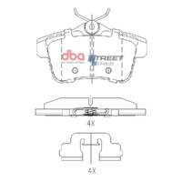 DBA DB15167SS Street Series Brake Pad Set