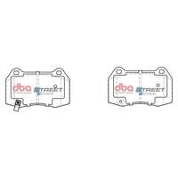 DBA DB1520SS Street Series Brake Pad Set