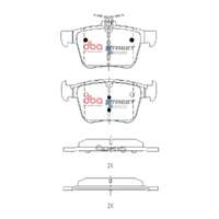 DBA DB2415SS Street Series Brake Pad Set