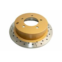 DBA STREET SERIES BRAKE ROTOR X-GOLD CROSS-DRILLED & SLOTTED