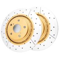 DBA DBA2748X Street Series X Gold Cross-Drilled Brake Disc Rotor Pair 328mm