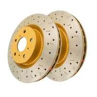 DBA DBA42028XS 4000 Series Cross-Drilled & Slotted Brake Disc Rotor Pair 321mm