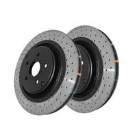 DBA DBA42065XD 4000 Series Cross-Drilled & Dimpled Brake Disc Rotor Pair 367mm