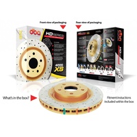 DBA HD SERIES BRAKE ROTOR 4000 XS CROSS-DRILLED & SLOTTED