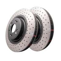 DBA DBA42482XD 4000 Series Cross-Drilled & Dimpled Brake Disc Rotor Pair