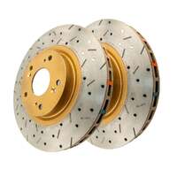 DBA DBA42500XS 4000 Series Cross-Drilled & Slotted Brake Disc Rotor Pair 300mm