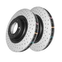 DBA DBA42592XD 4000 Series Cross-Drilled & Dimpled Brake Disc Rotor Pair 360mm