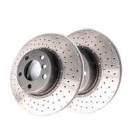 DBA DBA42676XD 4000 Series Cross-Drilled & Dimpled Brake Disc Rotor Pair