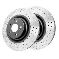 DBA DBA42690XD 4000 Series Cross-Drilled & Dimpled Brake Disc Rotor Pair 360mm