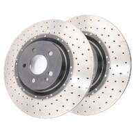 DBA DBA42698XD 4000 Series Cross-Drilled & Dimpled Brake Disc Rotor Pair