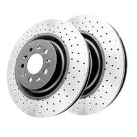 DBA DBA42767XD 4000 Series Cross-Drilled & Dimpled Brake Disc Rotor Pair 355mm