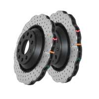 DBA DBA42809WXD 4000 Series Wave Cross-Drilled & Dimpled Brake Disc Rotor Pair 310mm