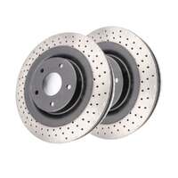 DBA DBA42990XD 4000 Series Cross-Drilled & Dimpled Brake Disc Rotor Pair