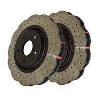 DBA DBA4418WXD 4000 Series Wave Cross-Drilled & Dimpled Brake Disc Rotor Pair 320mm