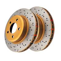 DBA DBA4504XS 4000 Series Cross-Drilled & Slotted Brake Disc Rotor Pair 298mm