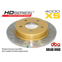 DBA HD SERIES BRAKE ROTOR 4000 XS CROSS-DRILLED & SLOTTED