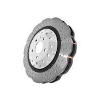 DBA DBA52068BLKRXD 5000 Series Cross-Drilled & Dimpled Brake Disc Rotor Single Right Black Hat 390mm