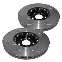 DBA DBA52288BLKS 5000 Series T3 Slotted Brake Disc Rotor Pair Black Hat 335mm