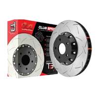 DBA DBA52356BLKLS 5000 Series T3 Slotted Brake Disc Rotor Single Left Black Hat 280mm