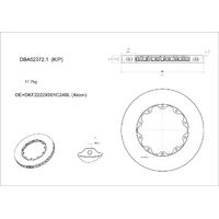 DBA DBA52372.1 5000 Series HD Brake Disc Floating Rotor Pair