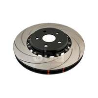 DBA DBA52388BLKCXL 5000 Series Curved Vane Cross-Drilled Brake Disc Rotor Single Left Black Hat 350mm