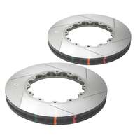 DBA DBA52604BLKXS 5000 Series Cross-Drilled & Slotted Brake Disc Rotor Pair Black Hat 355mm