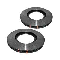 DBA DBA52774.1XD 5000 Series Cross-Drilled & Dimpled Brake Disc Floating Rotor Pair 380mm