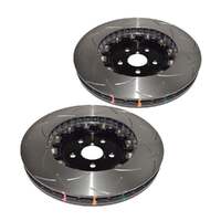 DBA DBA52788BLKS 5000 Series T3 Slotted Brake Disc Rotor Pair Black Hat 380mm