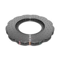 DBA DBA52808.1WV2XD 5000 Series Wave Cross-Drilled & Dimpled Brake Disc Floating Rotor Pair