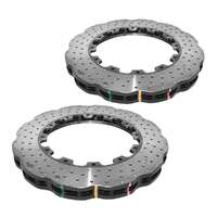 DBA DBA52808.1WXD 5000 Series Wave Cross-Drilled & Dimpled Brake Disc Floating Rotor Pair