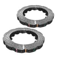 DBA DBA52844.1WXD 5000 Series Wave Cross-Drilled & Dimpled Brake Disc Floating Rotor Pair