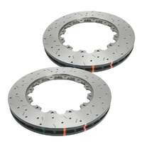 DBA DBA52992.1XS 5000 Series Cross-Drilled & Slotted Brake Disc Floating Rotor Pair 355mm