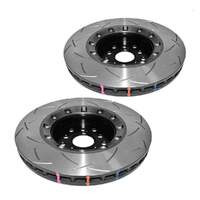 DBA DBA53050BLKS-10 5000 Series T3 Slotted Brake Disc Rotor Pair Black Hat 340mm