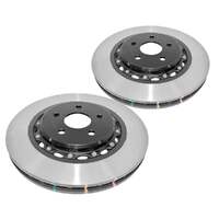 DBA DBA53910BLK 5000 Series HD Brake Disc Rotor Pair Black Hat 356mm