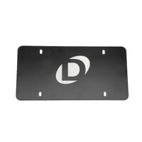 Marque Plate - Black Stainless Steel - Offset Logo