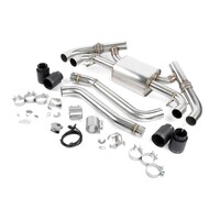 Valved Axle-Back Exhaust - 2022-2024 BMW M240i Stainless Steel - Black Tips - G42