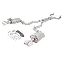 Twin 3in Cat-Back Exhaust - Non-Polished Stainless (Maloo 13-17)